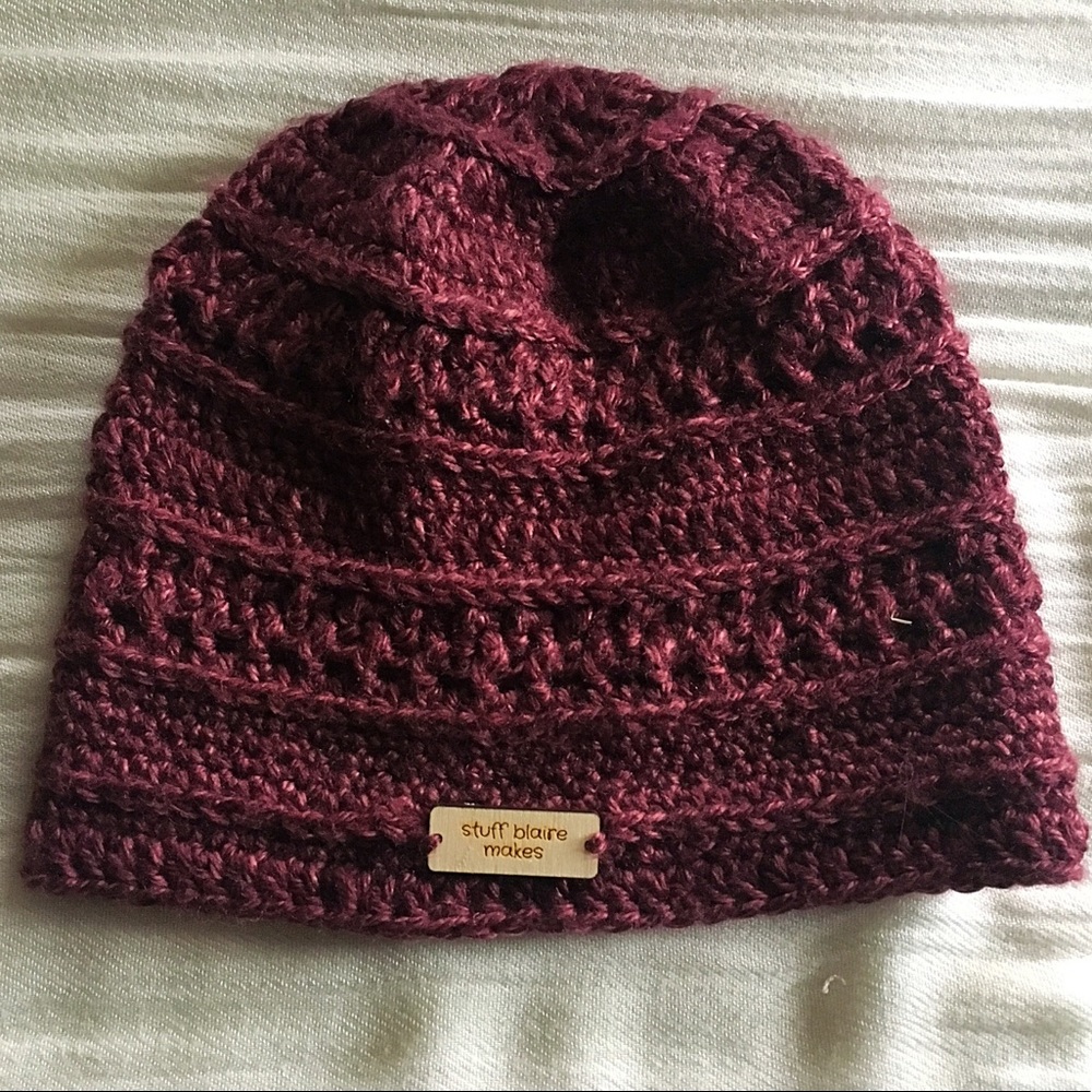 Handmade Fitted Textured Beanie